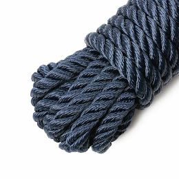 Трос швартовый 10мм*9м 3-прядный нагрузка 2500 кг синий Петроканат (115009P)