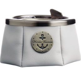 Пепельница нескользящая Marine Business песочная, нерж. сталь и исск. кожа (30122, 10257913)