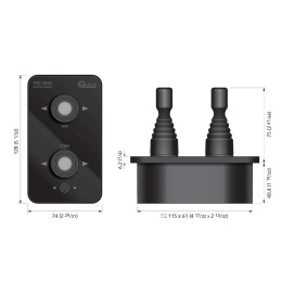 Пульт управления подруливающим устройством Quick джойстик двойной TCD 2042 (10268508)