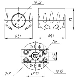 Хомут универсальный на трубу 22, 25, 32 мм (мод.1) (040544T)