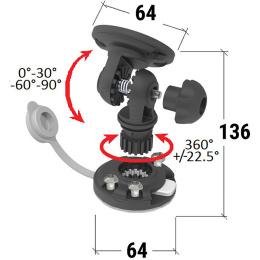 Кронштейн наклонный быстросъемный без монтажной шайбы (040558T)