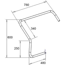 Консоль бортовая малая правая (030312T)