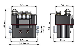 Соленоид реверсивный (реле) Quick 150A 12В