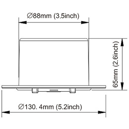 Смотровой лючок 127 мм (5") белый SeaFlo (SFCH1-052-03)