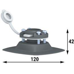 Замок быстросъемный с креплением на баллон надувной лодки (040573T)