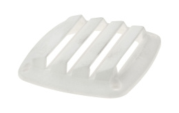 Решетка воздухозаборника 86х86х15 мм, белый (15201W)