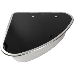 Мойка угловая 480x480x145 мм правая стекл крышка Marine Rocket (MR610RSS)