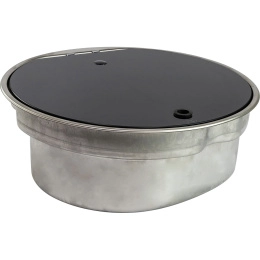 Мойка круглая 400 мм стекл крышка CAN (LR1770)