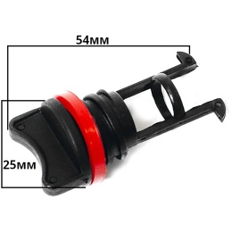 Заглушка дренажная Sunfine 19 мм, нейлон черный без корпуса (SF20320-1)