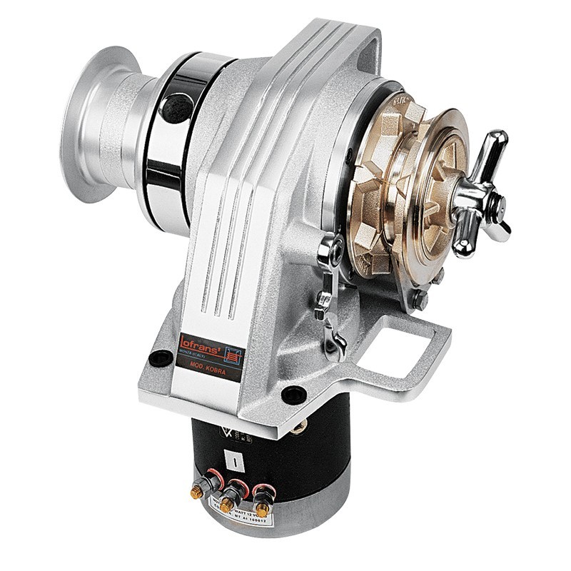 Лебедка якорная Lofrans Horizontal Windlass Kobra 12В с барабаном цепь 8мм 1000Вт (220260)