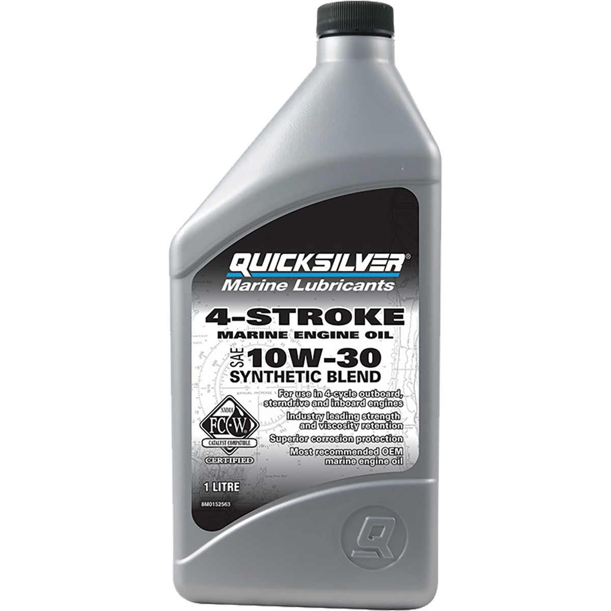 Масло моторное полусинт Quicksilver 4-Stroke Marine Engine 10W30 1л (8M0152563)