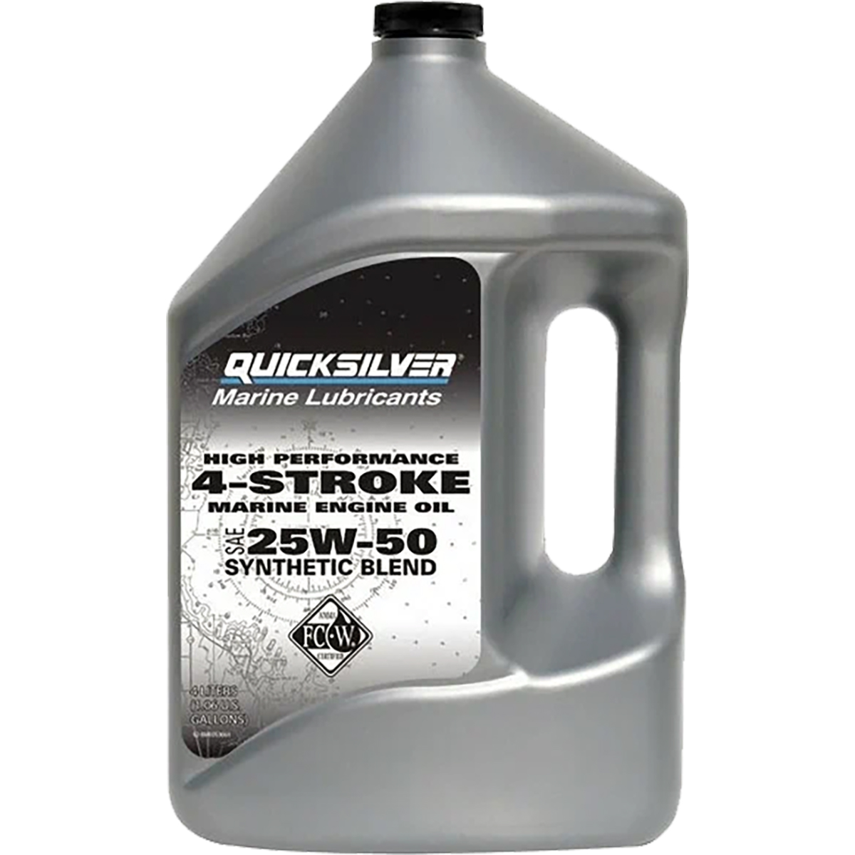 Масло моторное полусинт Quicksilver 4-Stroke Synthetic Blend 25W50 4л (858084QE1)