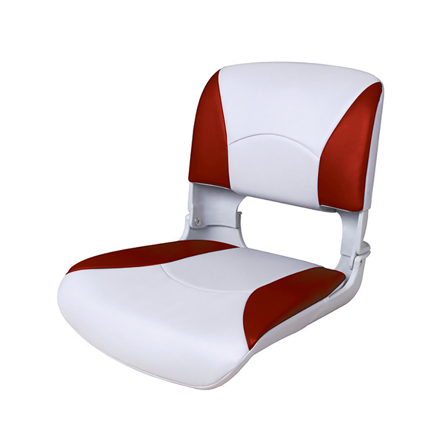 Кресло складное с подложкой Newstarmarine Deluxe All Weather Seat, белый/красный (75113WR)