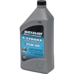 Масло 25W40 1л Quicksilver 4-Stroke Marine Engine минерал (8M0086223)
