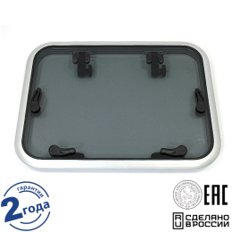 Люк палубный Альбатрос распашной 600х800 мм дымчатый (030841Т)