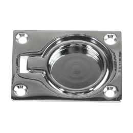 Ручка палубная потайная 63х48х8 мм хромированная латунь (12170)