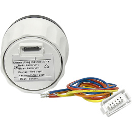 Указатель уровня топлива 240-33 Ом 8 светодиодов черн/нерж (BS) KUS (KY10034)