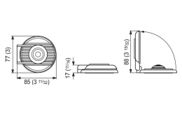 Кнопка палубная управления лебедкой Quick (вниз) белая