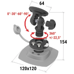 Кронштейн наклонный быстросъемный с креплением на баллон (040549T)