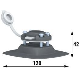 Замок быстросъемный с креплением на баллон надувной лодки (040573T)