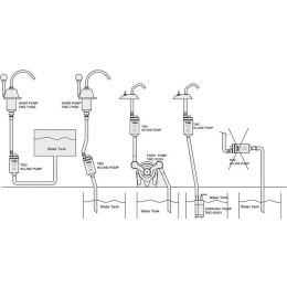 Кран для умывальника в комплекте с помпой TMC 12 В (1007112)