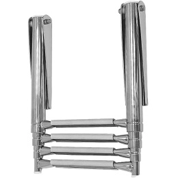 Трап телескопический складной 4 серых ступени 320 мм (040103GT)