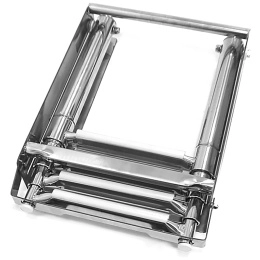 Трап телескопический выдвижной с фиксирующим механизмом 4 белых ступени 294 мм (040141WT)