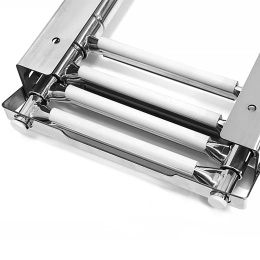 Трап телескопический выдвижной с фиксирующим механизмом 4 белых ступени 294 мм (040141WT)