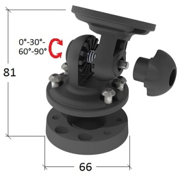Кронштейн наклонный с шайбой монтажной (040555T)
