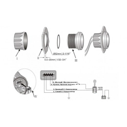 Счетчик моточасов черн/черн BB KUS (KY39201)