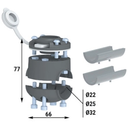 Замок быстросъемный и хомут универсальный на трубу (040571T)