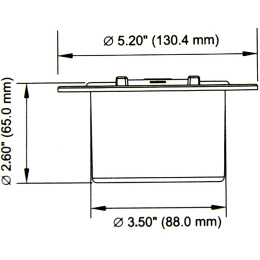 Смотровой лючок 127 мм (5") черный SeaFlo (SFCH2-052-03)