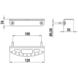 Площадка для блесен с креплением на вертикальную поверхность (030682T)