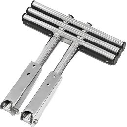 Трап дайверский телескопический быстросъемный 3 черных ступени 450 мм (040185BT, 10269552)