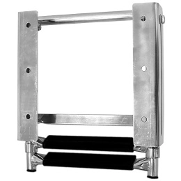 Трап телескопический выдвижной 2 черных ступени 285 мм (040104BT)