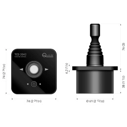 Пульт управления подруливающим устройством Quick джойстик TCD 2042