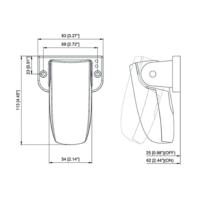 Выключатель поплавковый для трюмных помп TMC 12/24В бело-синий (0812202)