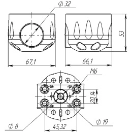 Хомут универсальный на трубу 22, 25, 32 мм (мод.1) (040544T)