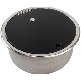 Мойка круглая 300 мм стекл крышка Marine Rocket (MR532CSS)