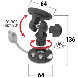 Кронштейн наклонный быстросъемный без монтажной шайбы (040558T)
