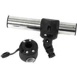 Держатель спиннинга сквозной на леер быстросъемный, нержавеющая сталь (030618T)